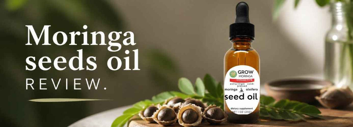 USDA Moringa Seed Oil product review from the Grow Moringa Collective