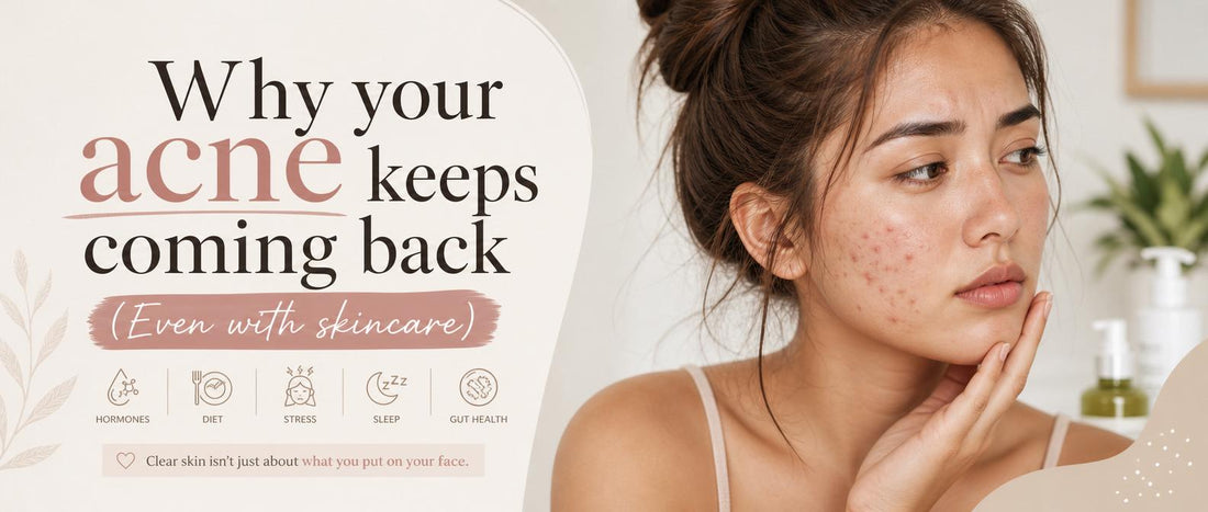 Why your acne keeps coming back (Even with skincare)